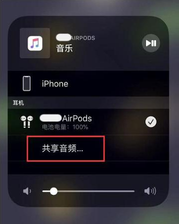 海东苹果14音频维修点分享iPhone14音频共享设置方法 