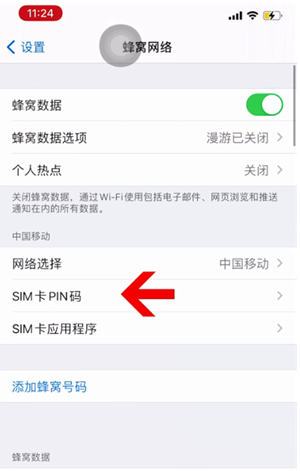 海东苹果14维修网分享如何给iPhone14的SIM卡设置密码 