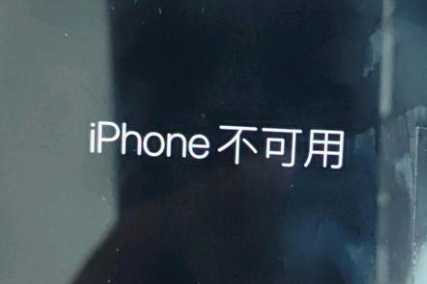 海东苹果服务网点分享锁屏界面显示“iPhone 不可用”如何解决 